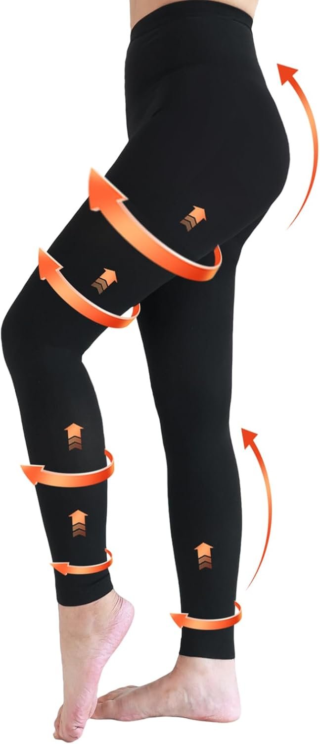 Medical Compression Leggings for Women & Men, 20-30mmHg Compression Tights