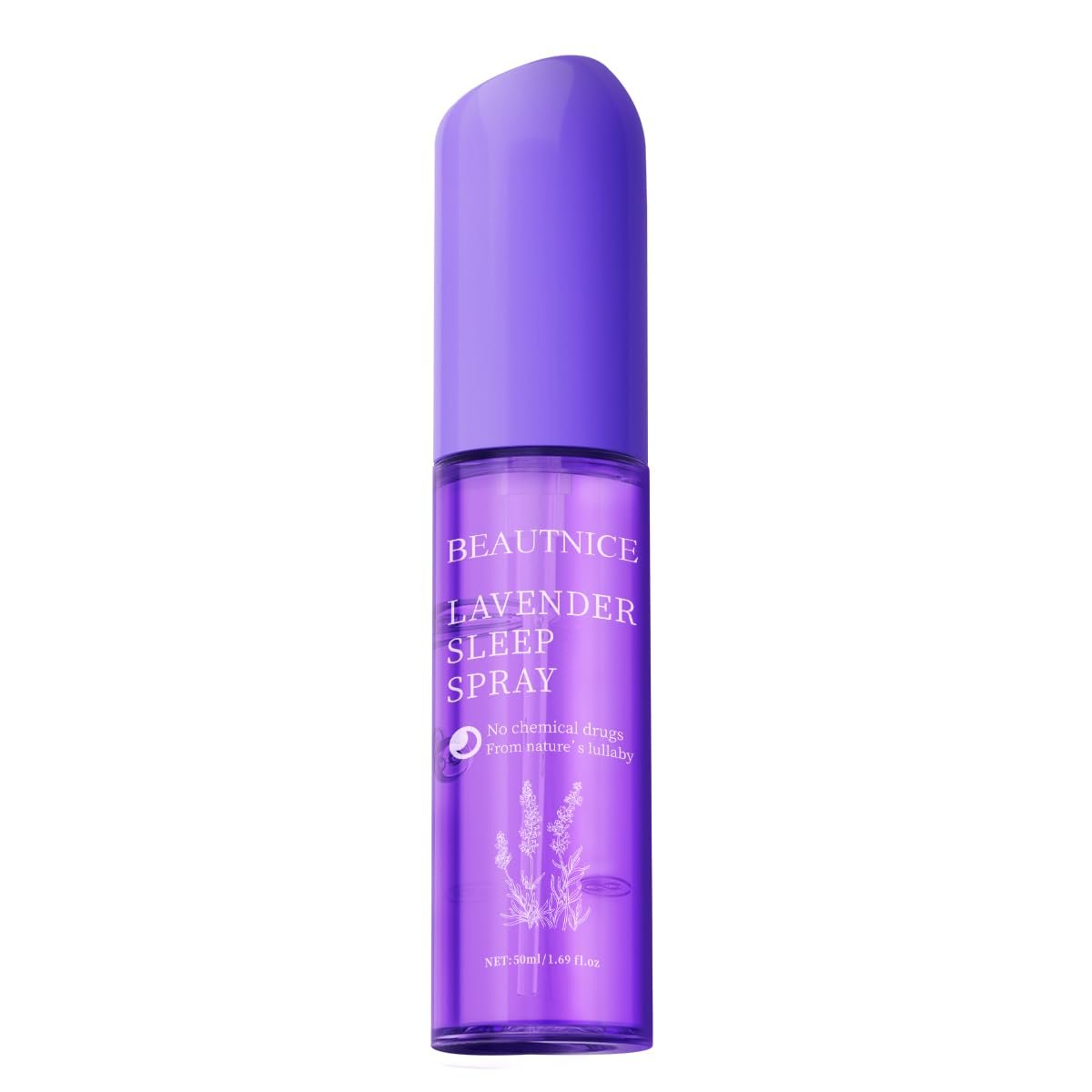 Lavender Restful Sleep Spray – Natural Chemical-Free Sleep Aid with Lavandula Angustifolia Flower Water | 50ml Calming Pillow Mist for Relaxation & Better Sleep