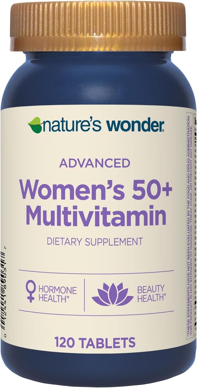 Nature’s Wonder Advanced Women’s 50+ Multivitamin Gluten Free, 120 Tablets