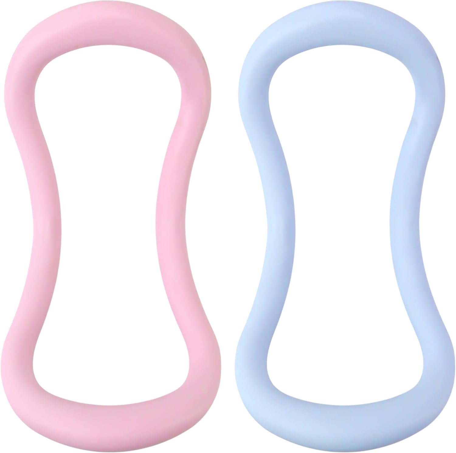Set of 2 Yoga Rings for Leg, Calves, Calf Pilates, Fitness Circle Equipment for Women, Resistance Stretch Circles Tool with Massage Points, Home Exercise Workout Training Support Sport