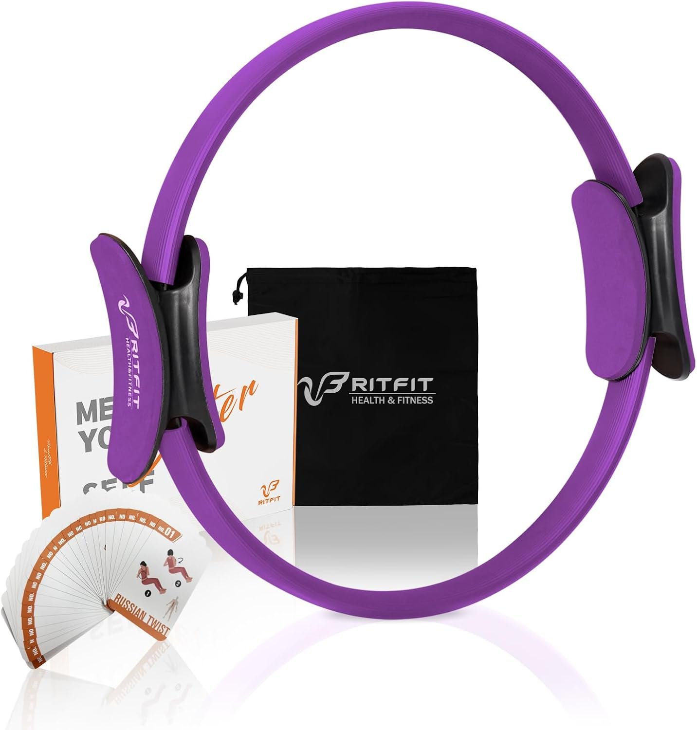 RitFit Pilates Ring 14 Inch Magic Fitness Circle for Home Workout
