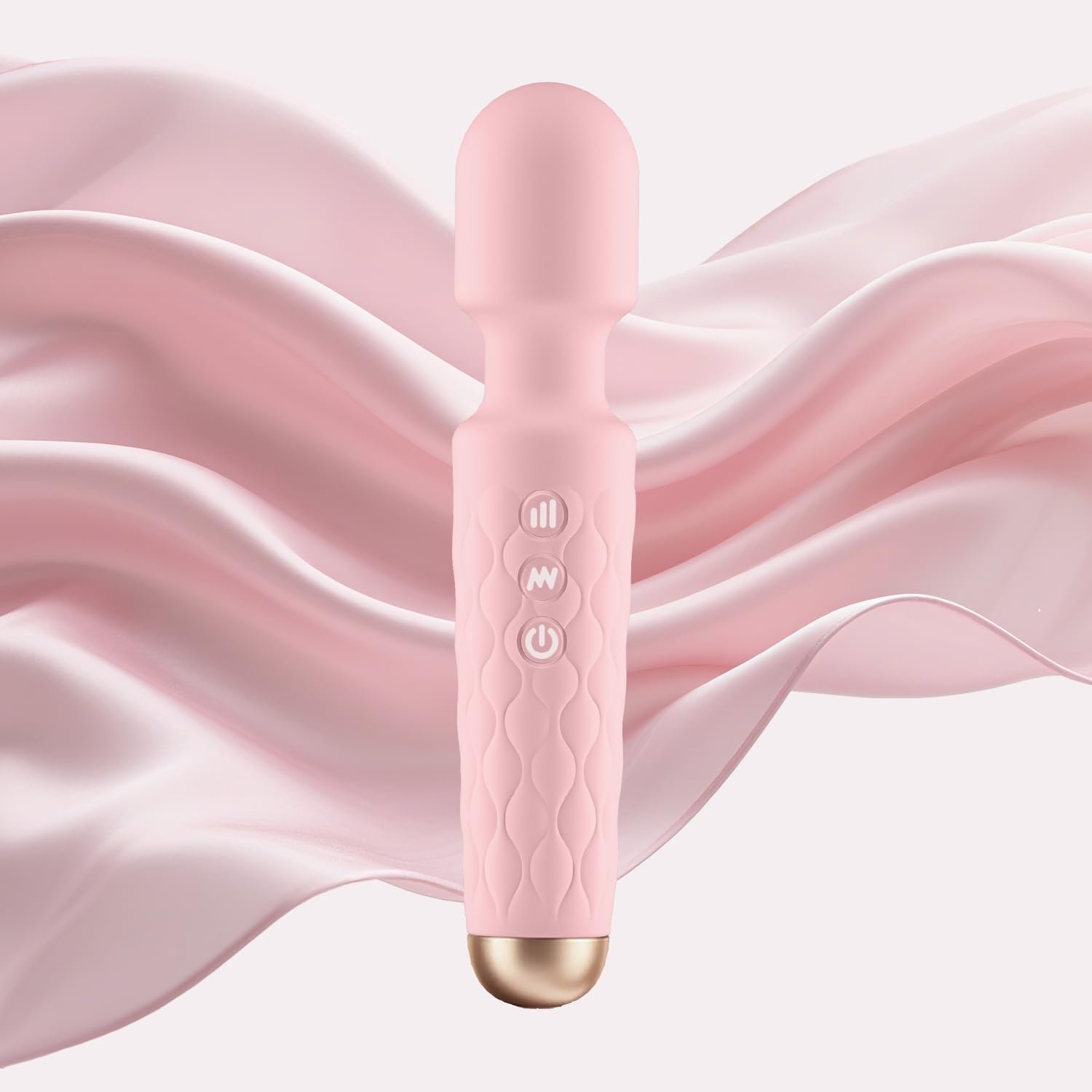 Personal Massager – 4H Max Runtime & Ultra-Quiet – Waterproof – 20 Modes 8 Speeds for Deep Tissue Back Massage, Post-Workout Recovery and Neck Muscle Relaxation(Pink)