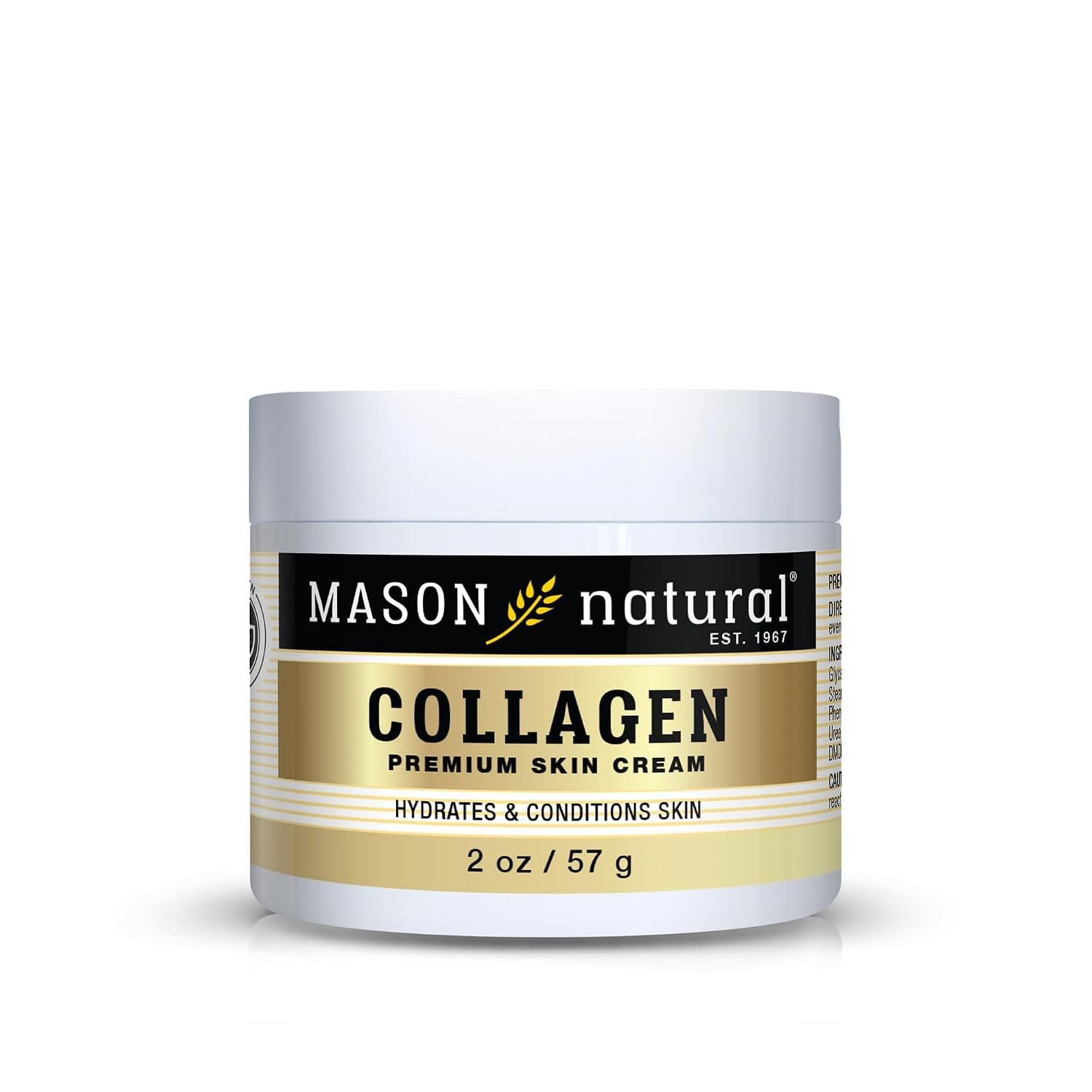 MASON NATURAL Collagen Anti-Aging Face & Body Cream, Pear Scent, 2 oz