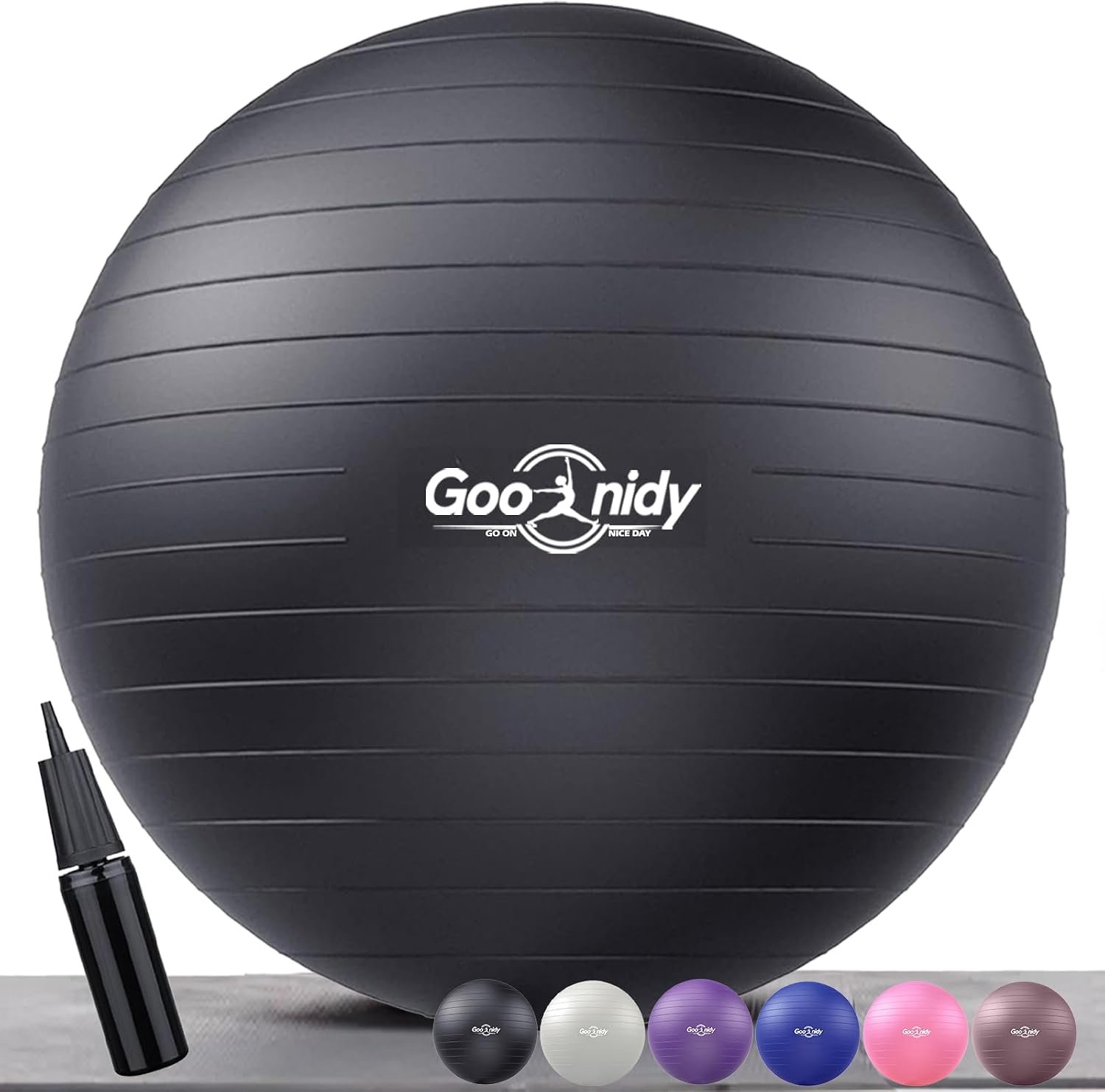 Soft Exercise Ball, Pilates Yoga Ball Chair, Workout Equipment with Pump