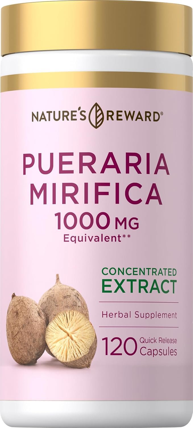 Piping Rock Pueraria Mirifica Capsules | 120 Pills | Herb Extract Supplement | Gluten Free, Non-GMO | by Nature’s Reward