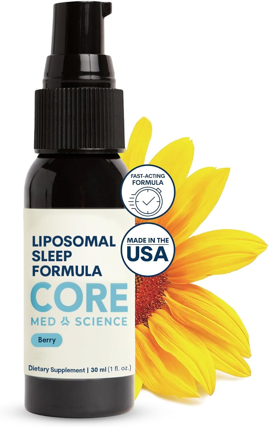 Core Med Science Liposomal Sleep Spray – Liquid Melatonin Spray, 1 Fl Oz