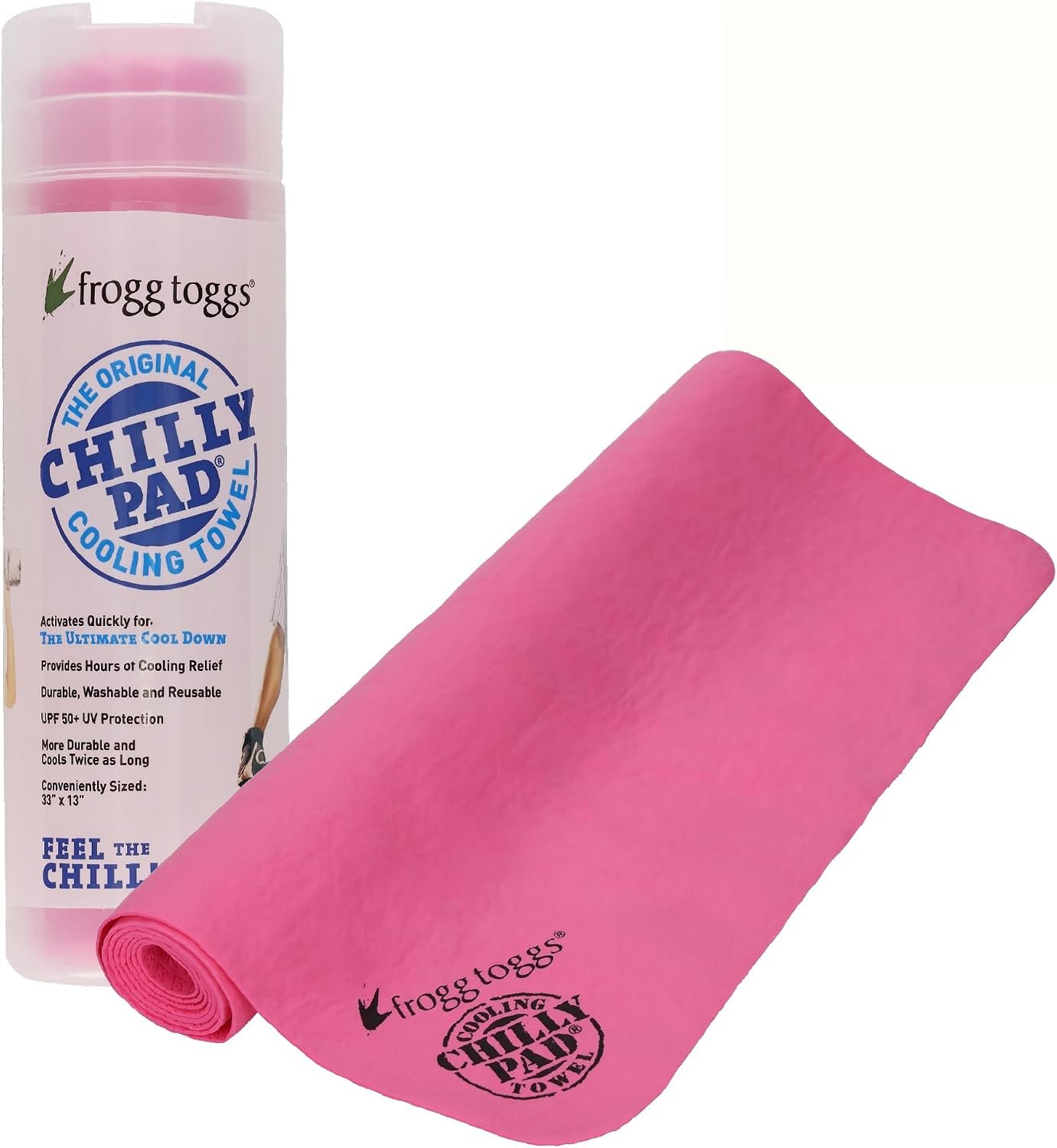 FROGG TOGGS Chilly Pad Cooling Towels for Face and Neck, 33″x13″