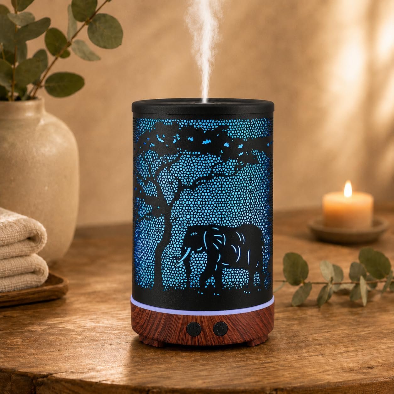 Elephant Essential Oils Metal Aromatherapy Diffuser Gifts for Women and mon