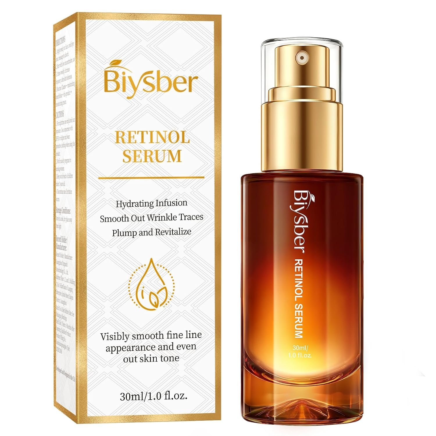 Retinol Collagen Serum for Face: Anti Aging &Anti Wrinkle Peptide Facial Serum with Hyaluronic Acid Hydration-Day&Night Tightening Lifting Neck Skin Care for Women/Men(1.0 Fl Oz)