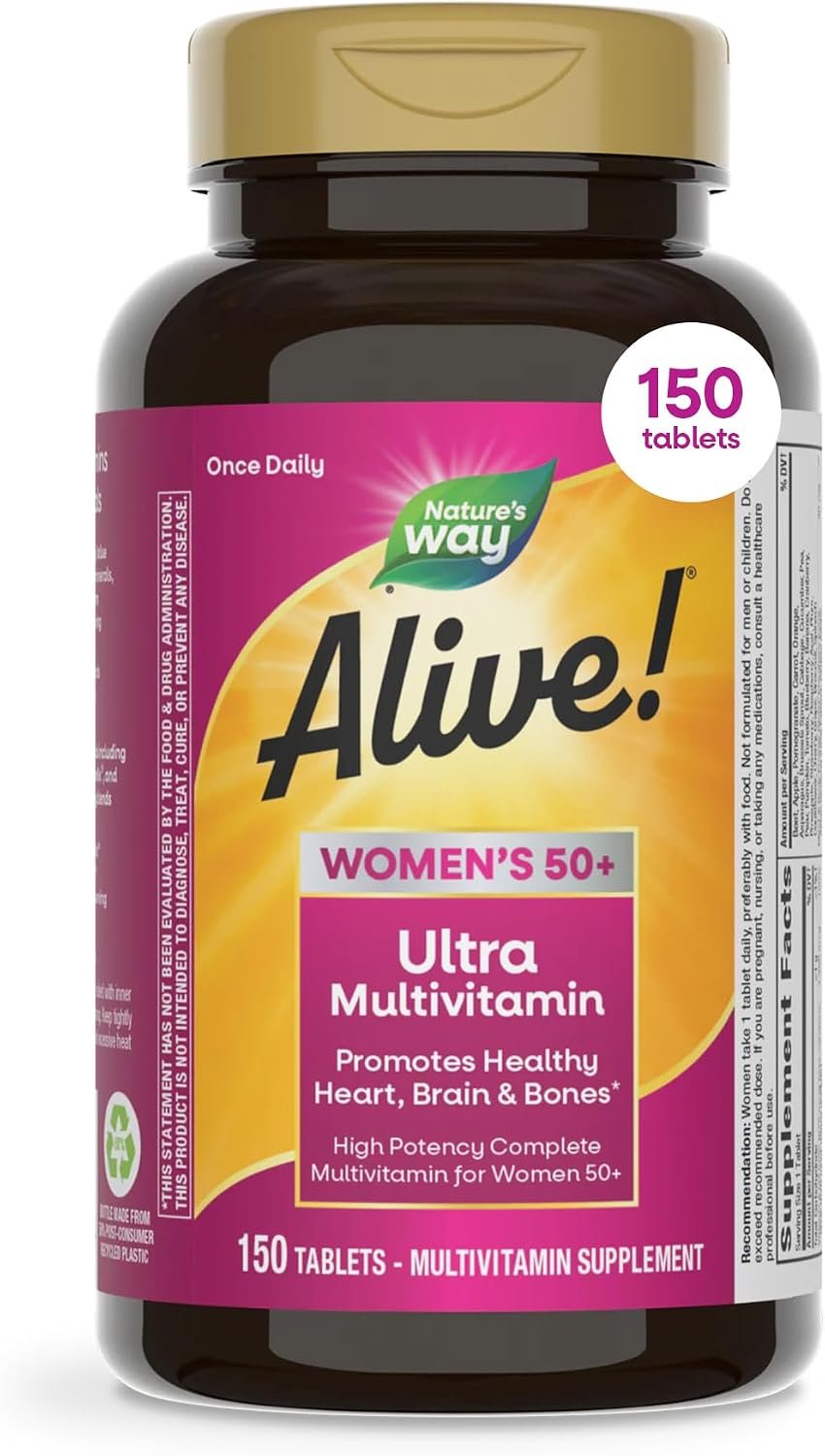 Nature’s Way Alive! Women’s 50 Plus Ultra Potency Multivitamin, 150 ct