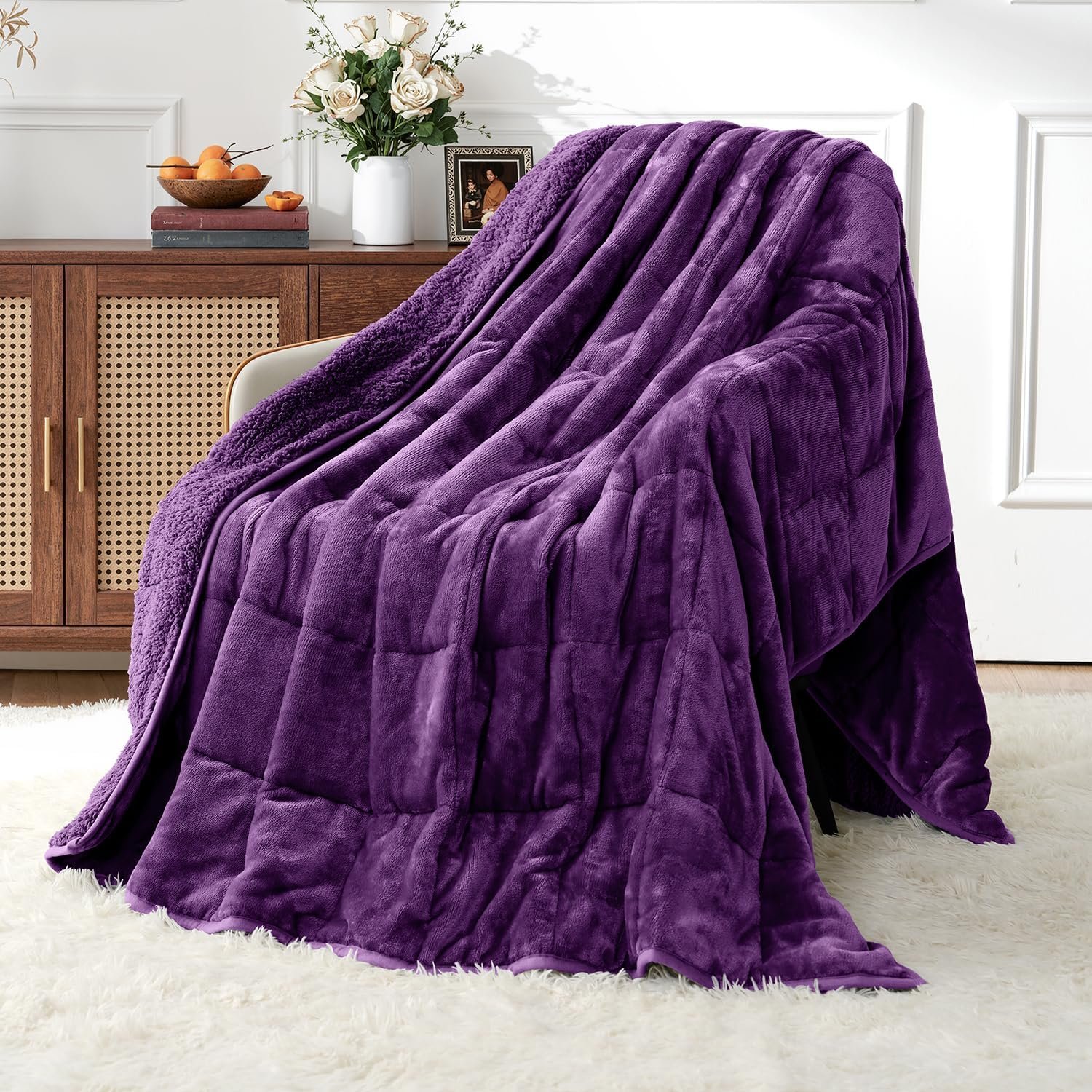 Uttermara Weighted Blankets for Adults Queen Size, 15lbs 60×80 inches