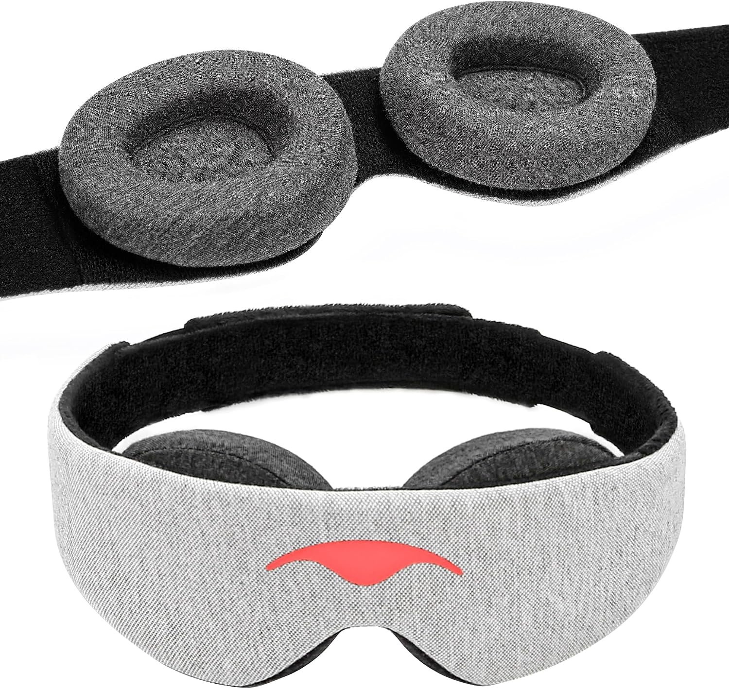 Manta Original Sleep Mask – Maximum Blackout Sleep Mask for Deep Sleep, Adjustable with Detachable Eye Cups, Zero Eye Pressure for Back & Belly Sleepers, Ideal for Travel, Shift Work & Daytime Sleep