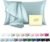 Mulberry Silk Pillowcase for Hair and Skin Standard Size 20″X 26″ Pillow Case with Hidden Zipper Soft Breathable Smooth Cooling Silk Pillow Covers for Sleeping (Haze Blue,Standard,1Pcs)