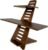 Sleekform Saint John Standing Desk Converter – Walnut, Includes Tote Bag
