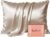 LYSHIN Silk Pillow Cases Standard Size with Hidden Zipper, Champagne