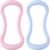 Set of 2 Yoga Rings for Leg, Calves, Calf Pilates, Fitness Circle Equipment for Women, Resistance Stretch Circles Tool with Massage Points, Home Exercise Workout Training Support Sport