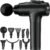 APHERMA Massage Gun, Muscle Massage Gun for Athletes Handheld Electric Deep Tissue Back Massager, Percussion Massage Device for Pain Relief with 30 Speed Levels 9 Heads Black