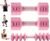 UiiDDrout Pink Adjustable Dumbbells Set 5 LB Pair – Quick Dial System for Instant Weight Changes, Vibration Technology for Enhanced Toning, Non-Slip Handle, Space-Saving Home Gym Strength Training
