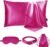 4Pcs Satin Pillowcase Soft Silky Pillowcases for Sleeping with Envelope Closure Similar to Silk Pillow Cases Gifts Women Men