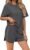 Ekouaer Pajama Set for Women Bamboo Viscose Pjs Set Ultra Soft Short Sleeve Sleepwear 2 Piece Lounge Sets S-XXL