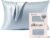 Kitsch Satin Pillowcase with Zipper – Standard Size, Haze Blue