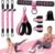 Pedal Resistance Band with Handle, Upgraded 3 Tube Resistance Bands
