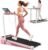 Cardirun Pink Walking Pad with 10% Incline & Handle Bar, Foldable Treadmill