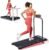 MCRG Walking Pad with Incline, Portable Treadmill with Handle Bar for Home, 3.0HP Electric Home Walking pad Treadmill, 0.6-7.6MPH Mini Under Desk Treadmills for Exercising with Handles Incline, 350LBS