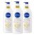NIVEA Sheer Hydration Skin Firming Body Lotion Q10 Vitamin C, Pack of 3