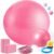 6-in-1 Yoga Balls and Yoga Block Set with Strap Foot Pump, Exercise Pregnancy Balls for Birthing, Pilates Kit Fitness Physical Therapy Home Gym Workout Equipment