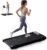 NEWBULIG Under Desk Walking Pad Treadmill, Portable Compact Electric Treadmill with Remote Control, Quiet Fitness Equipment & LED Display for Home & Office, Black&Sliver