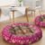 Mandala Meditation Cushion, Boho Meditation Mat, Meditation Pillows for Sitting on Floor, Cushions for Sitting in Home and Outdoor, Round Floor Pillows Cushion Seating for Yoga Accessories 22” X 22”