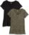 Amazon Essentials Women’s Active Quick Dry Tech Stretch Short-Sleeve V-Neck T-Shirt, Moisture-Wicking, Pack of 2