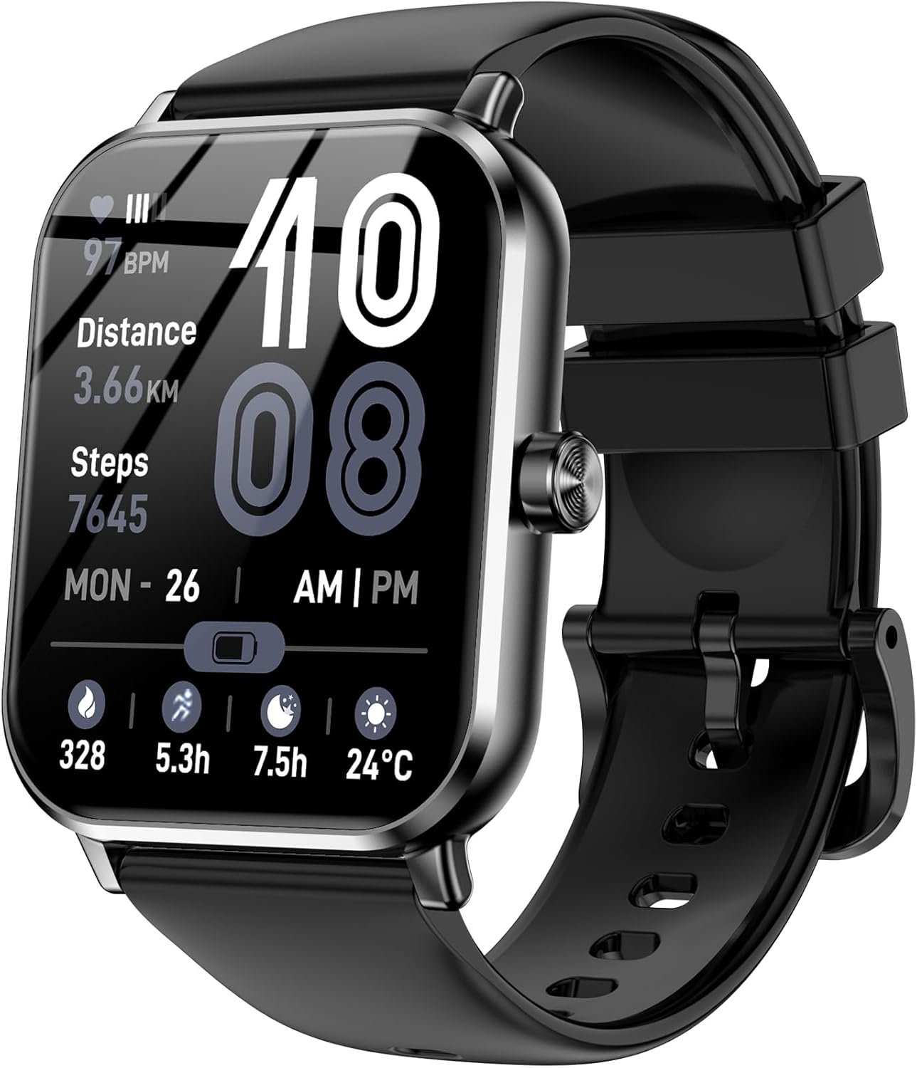 Smart Watch for Men Women, 1.83″ HD Touch Screen with Bluetooth Call, IP68 Waterproof, 140+ Sport Modes, Fitness Tracker with Heart Rate & Sleep Monitor, Pedometer, Compatible with Android iPhone