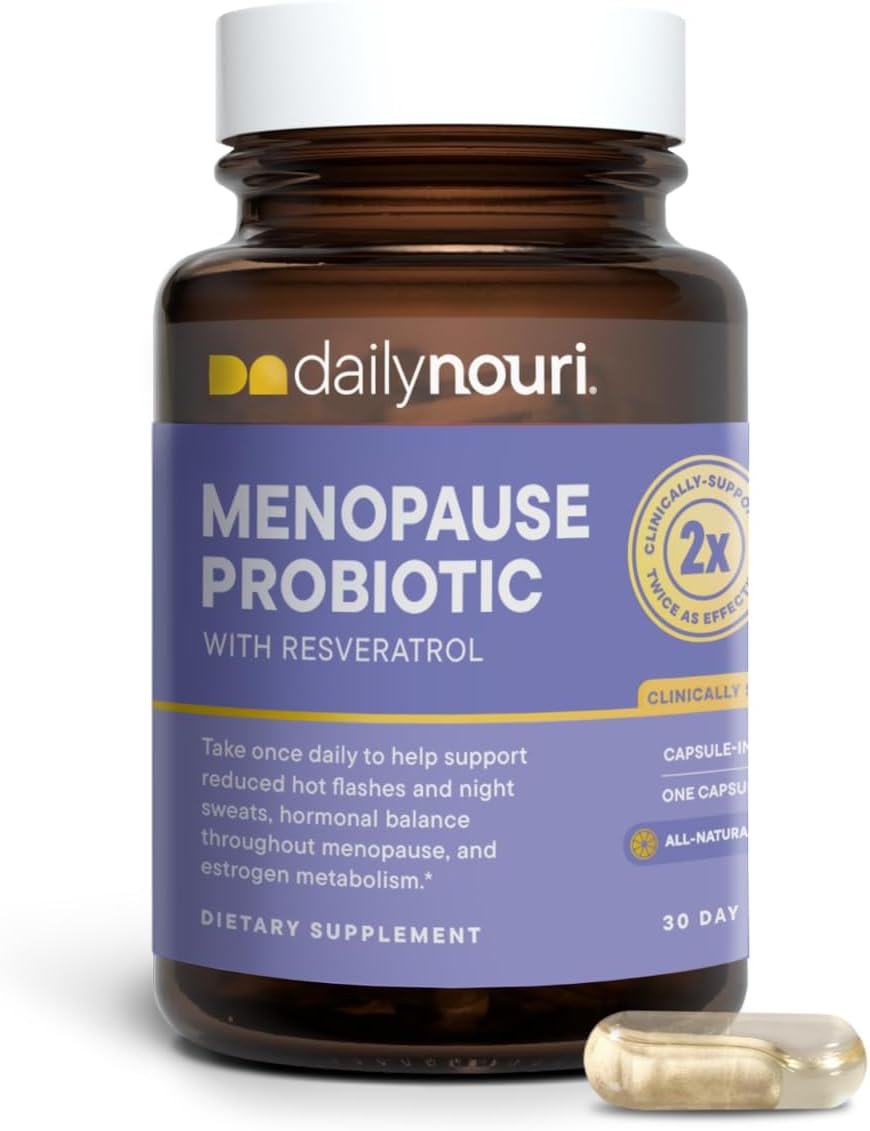 Daily Nouri Menopause Probiotics for Women | Hot Flashes + Night Sweats