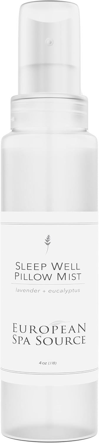 European Spa Source SleepWell Eucalyptus + Lavender Pillow Spray, 4 Fl Oz