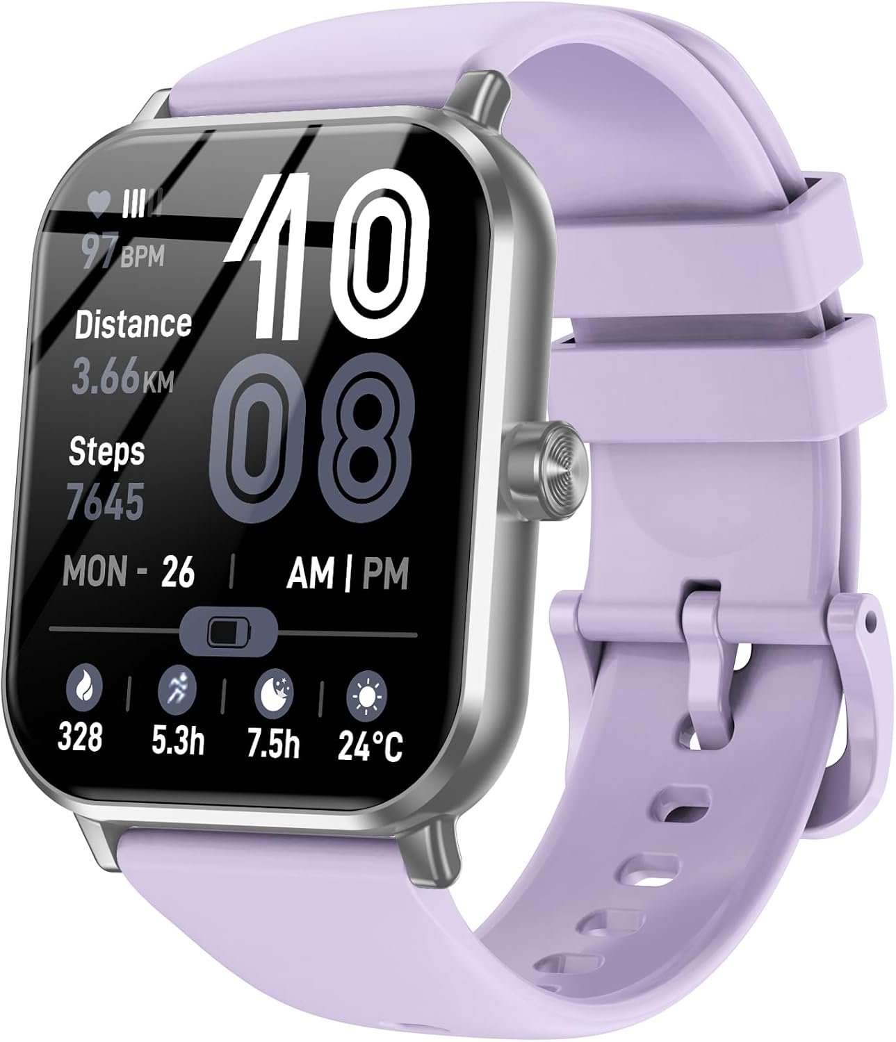 Smart Watch for Men Women, 1.83″ HD Touch Screen Smartwatch with Bluetooth Call, 5 ATM Waterproof, 130+ Sport Modes Fitness Tracker Heart Rate Sleep Monitor Pedometer, Compatible with Android iPhone