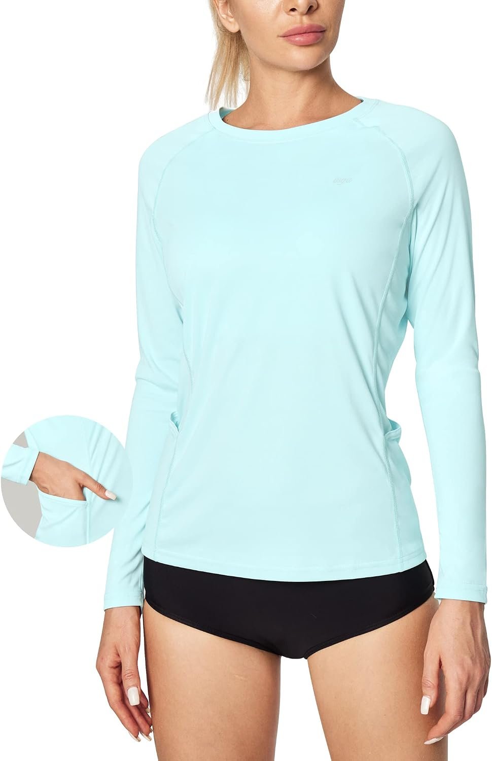 IUGA Long Sleeve Workout Tops for Women UPF 50+ Rash Guard Athletic Shirts