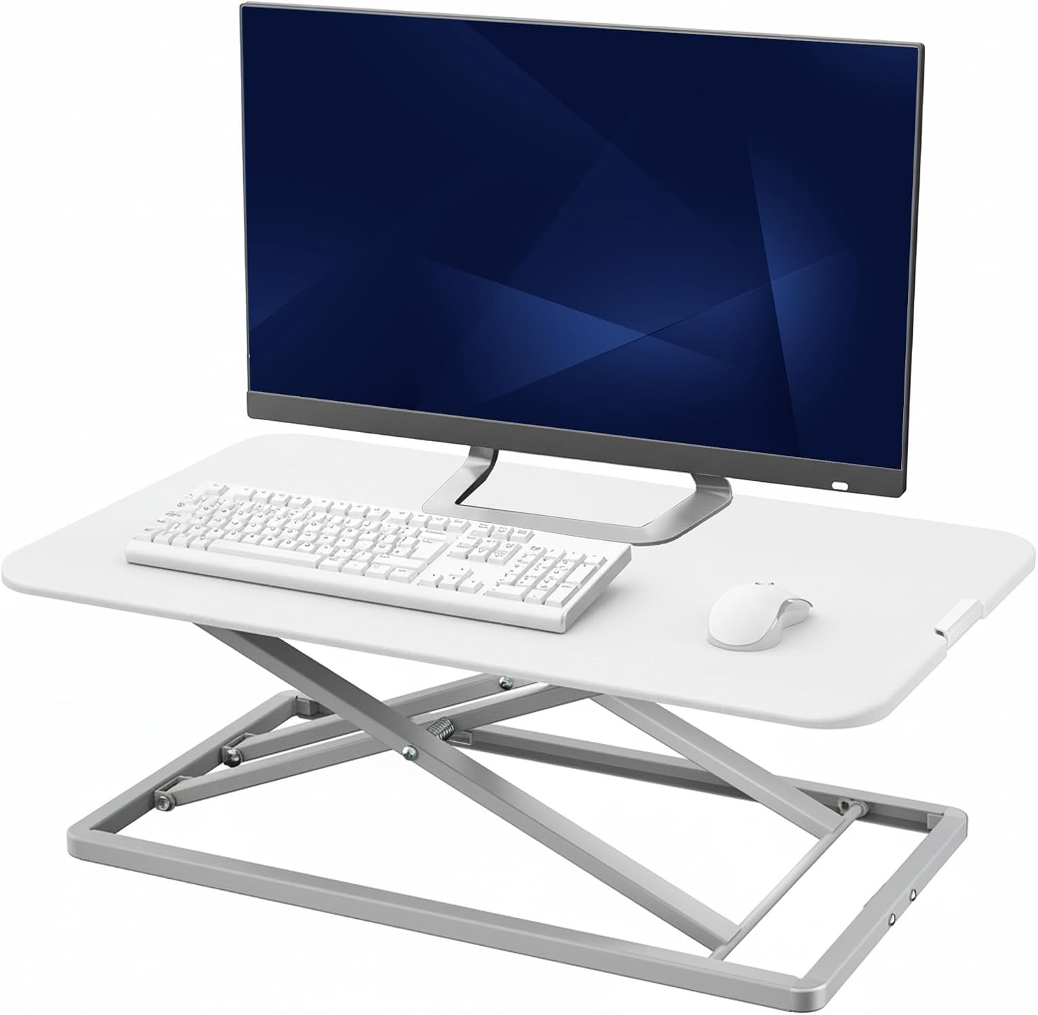 VIVO White 29 in Single Top Standing Desk Converter, DESK-V000UW
