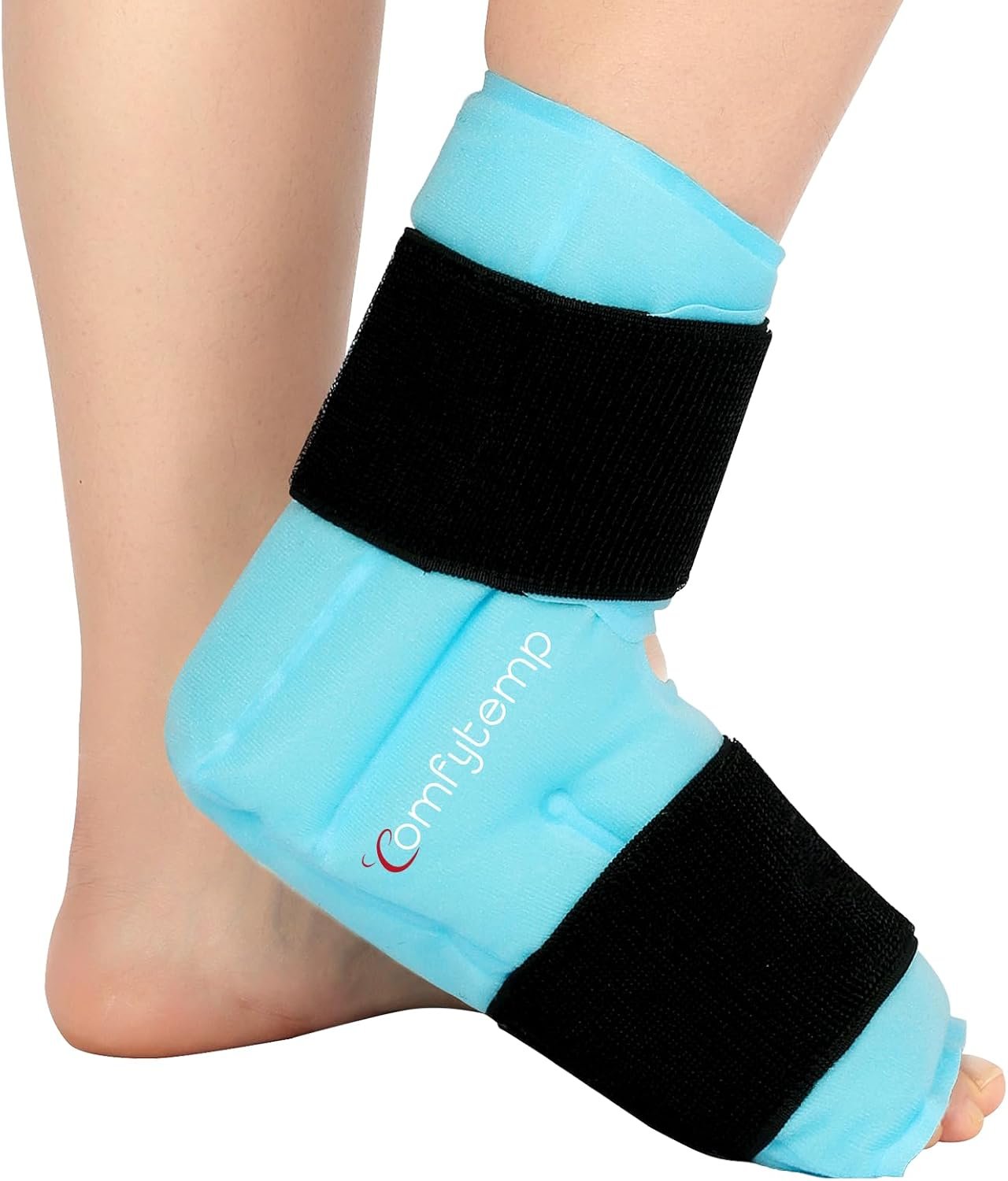 Comfytemp Ankle Foot Ice Pack Wrap for Plantar Fasciitis Relief, Reusable