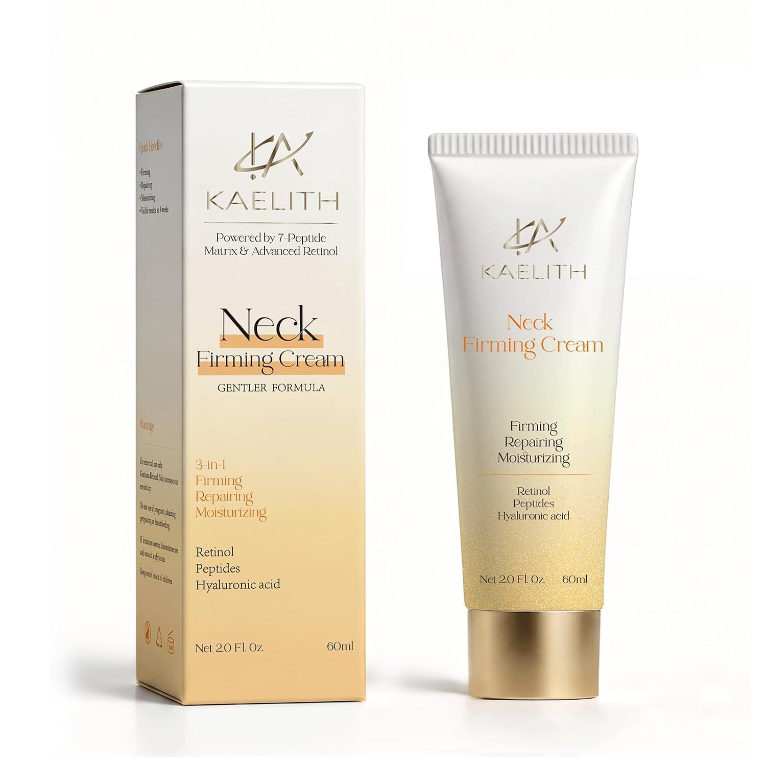 Neck Firming Cream with Retinol, Anti-Aging Moisturizer, 2.0 Fl. Oz