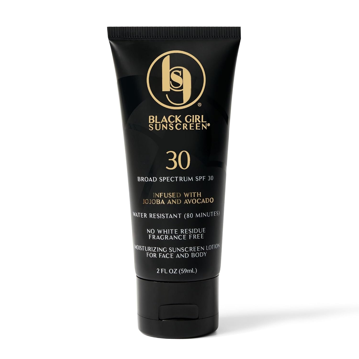 Black Girl Sunscreen Original SPF 30 Face & Body Sunscreen 2 Fl Oz