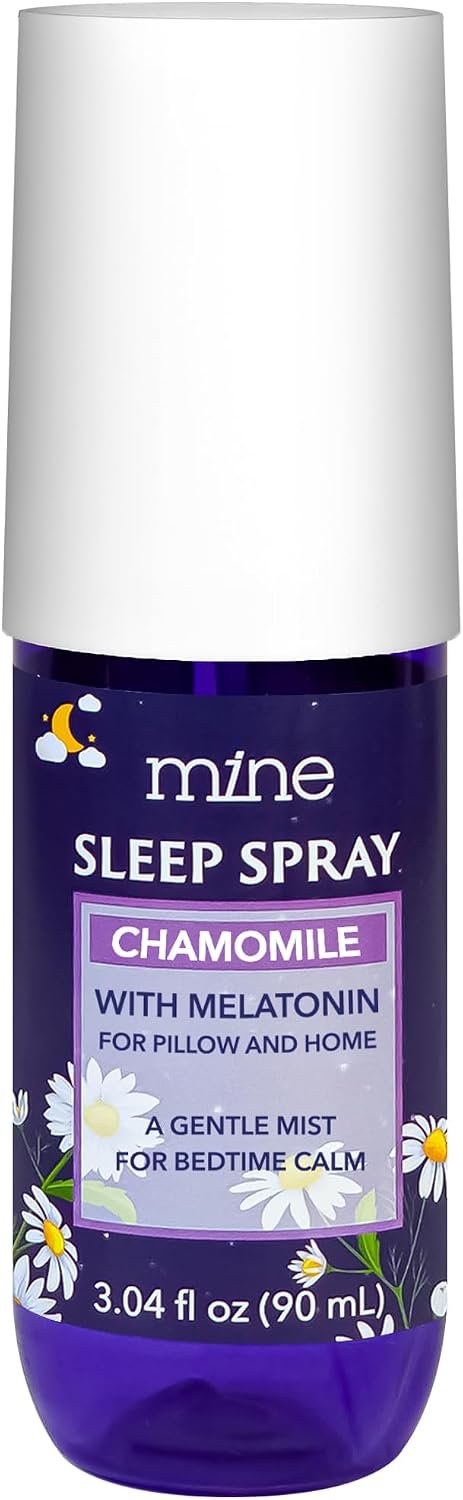 Mine Chamomile & Lavender Aromatherapy Sleep Spray – Melatonin, 3.04 fl oz