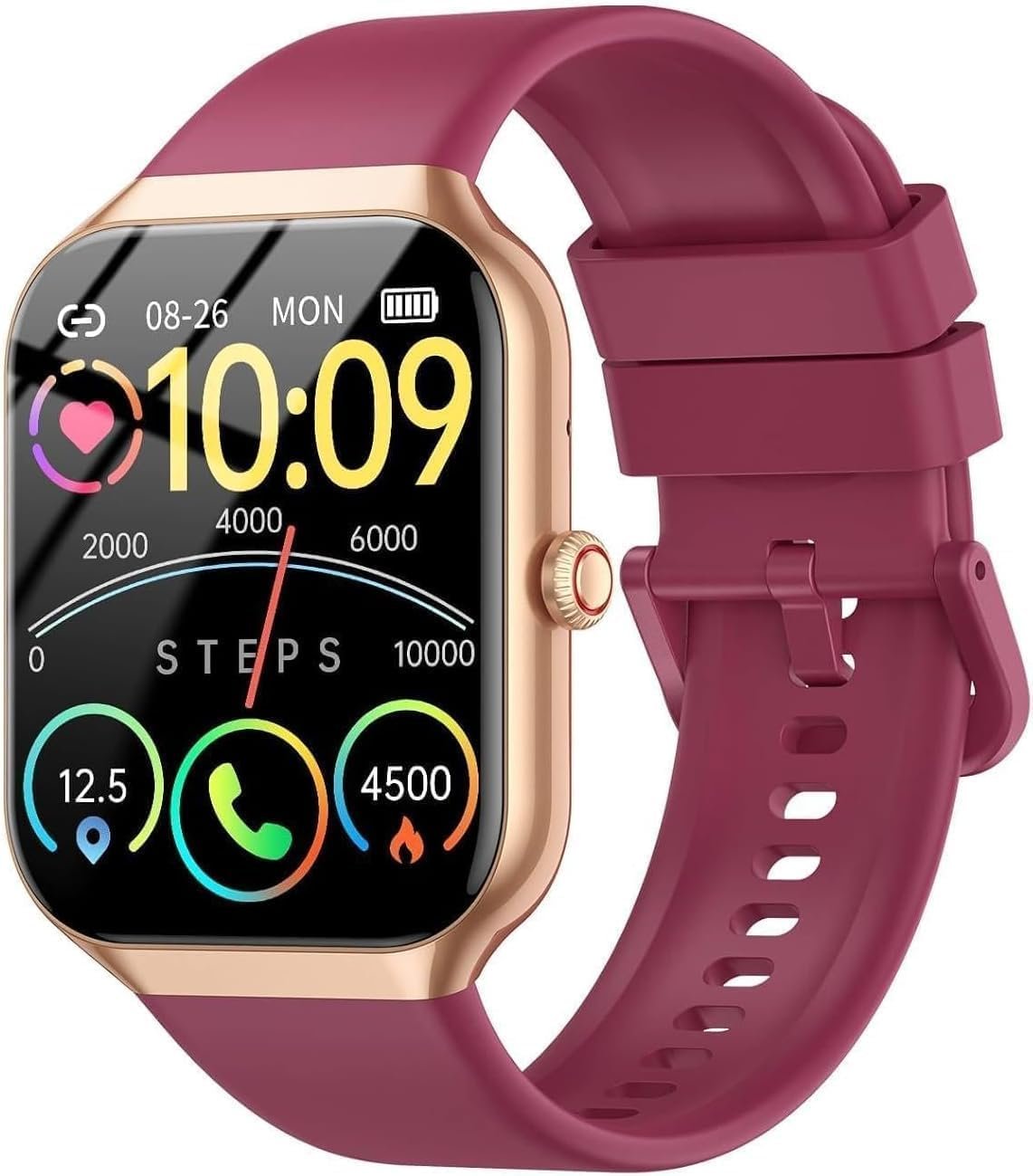 Fempoin Smart Watch for Women(Answer/Make Calls), 2026 New 1.96″ HD Smartwatch, Fitness Tracker with 110+ Sport Modes, IP68 Waterproof Pedometer, Heart Rate/Sleep/Step Monitor for Android iOS