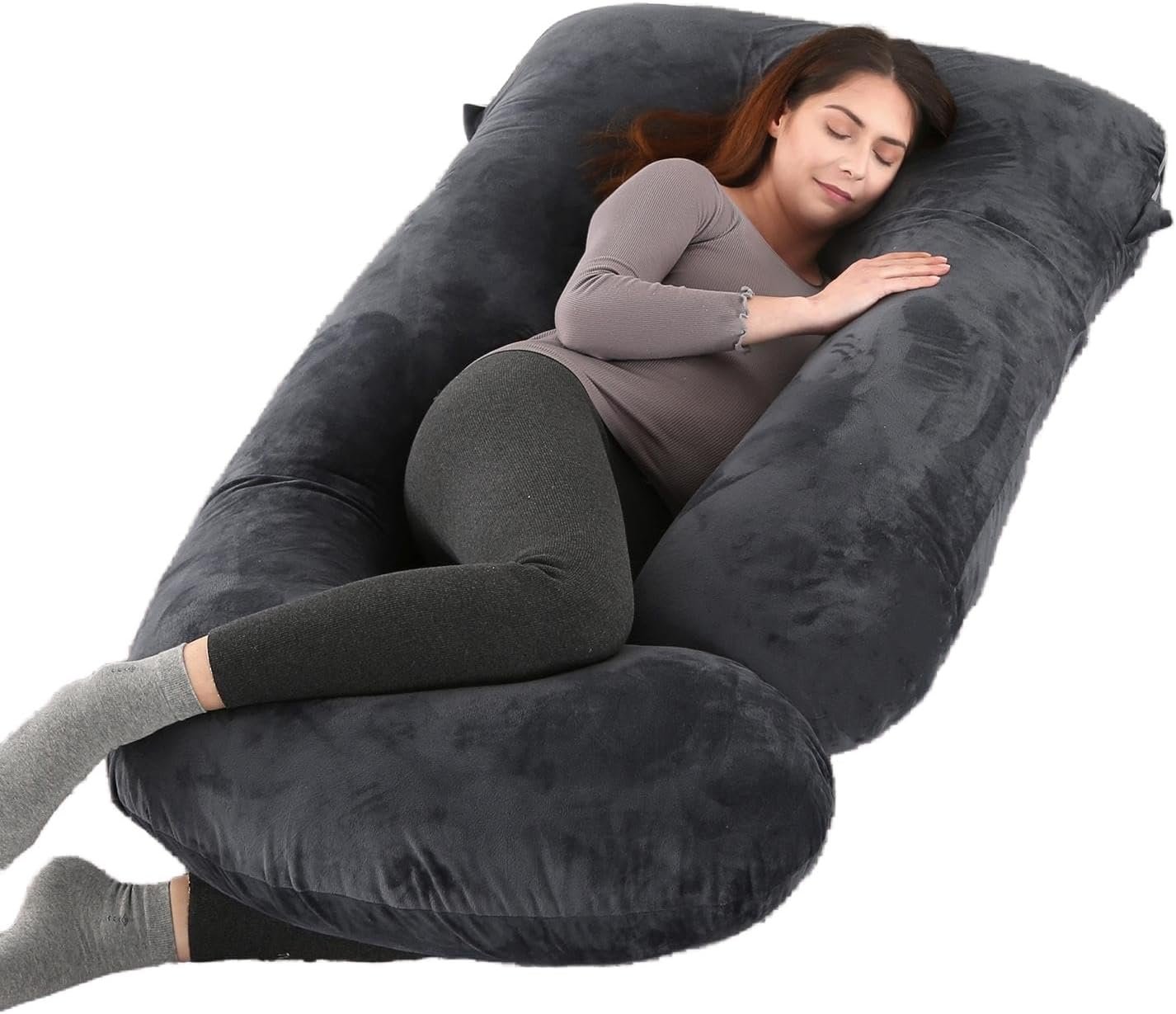 ALLOPERA U Shape Pregnancy Pillow – Full Body Maternity Pillow for Sleeping