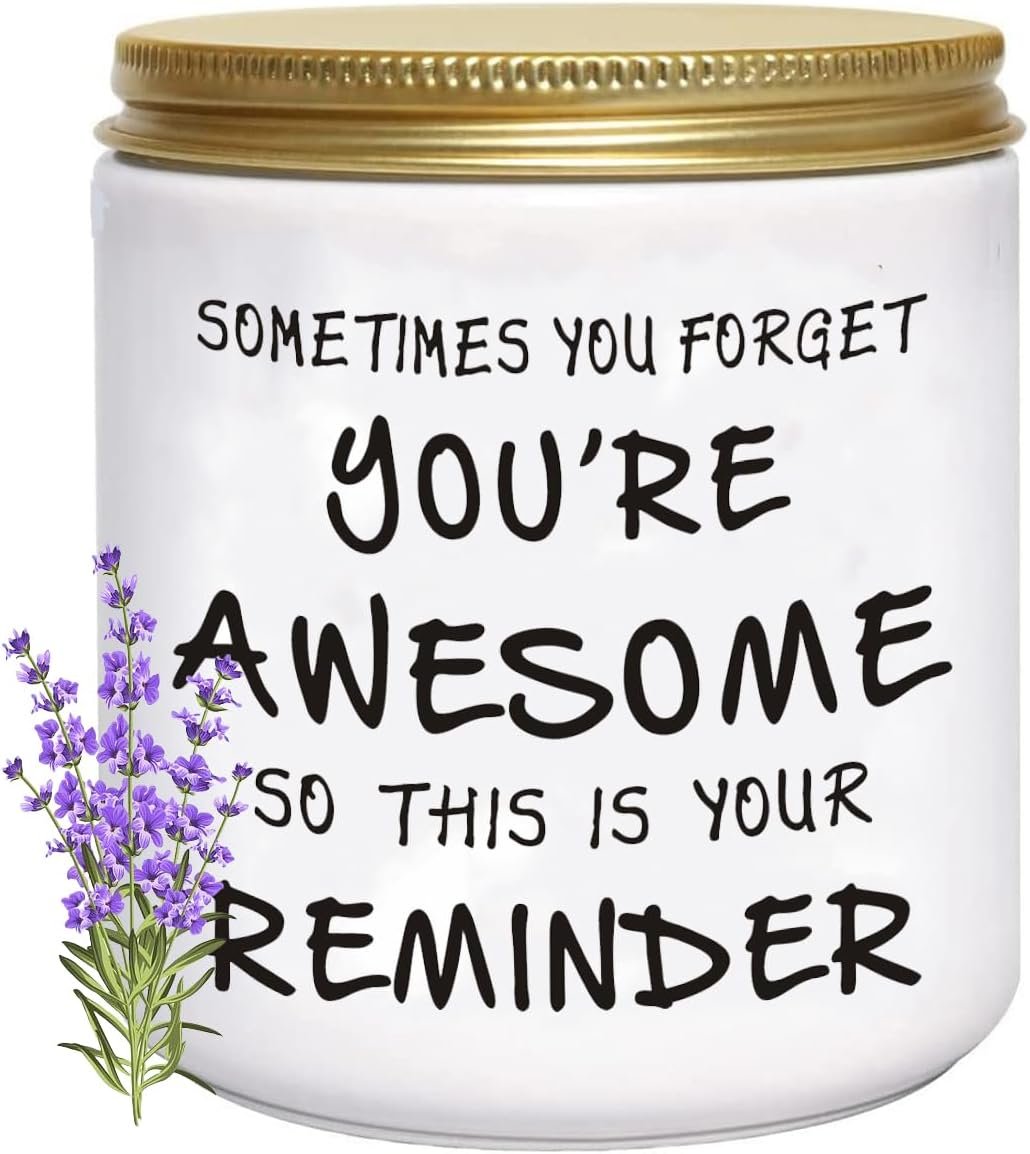 Candles Gifts for Women Unique Lavender Scented Soy Candle for Her
