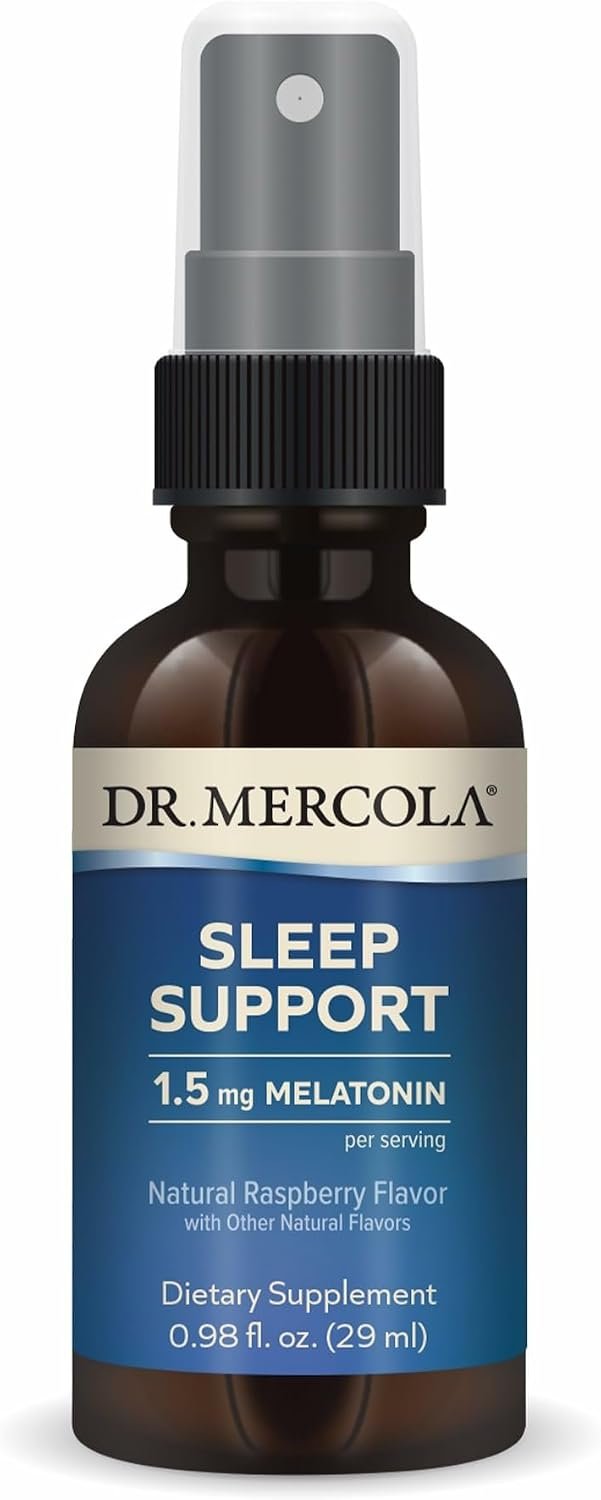 Dr. Mercola Sleep Support with Melatonin Spray, 0.98 fl oz