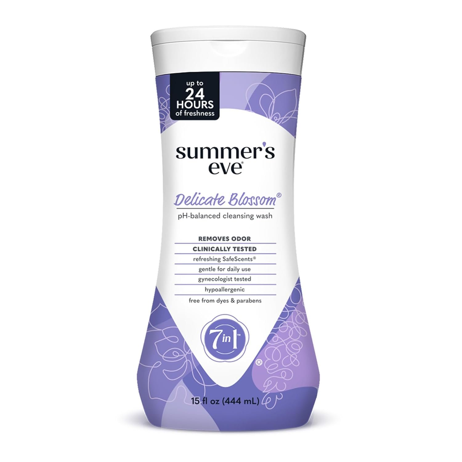 Summer’s Eve All-Over Daily Feminine Wash, Delicate Blossom, 15 Fl Oz