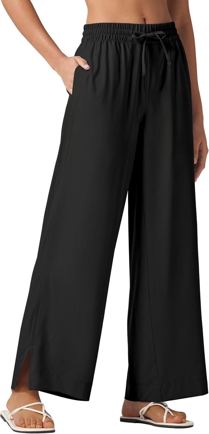 Willit Women’s Wide Leg Pants Swim Beach Pants 29″ 31″