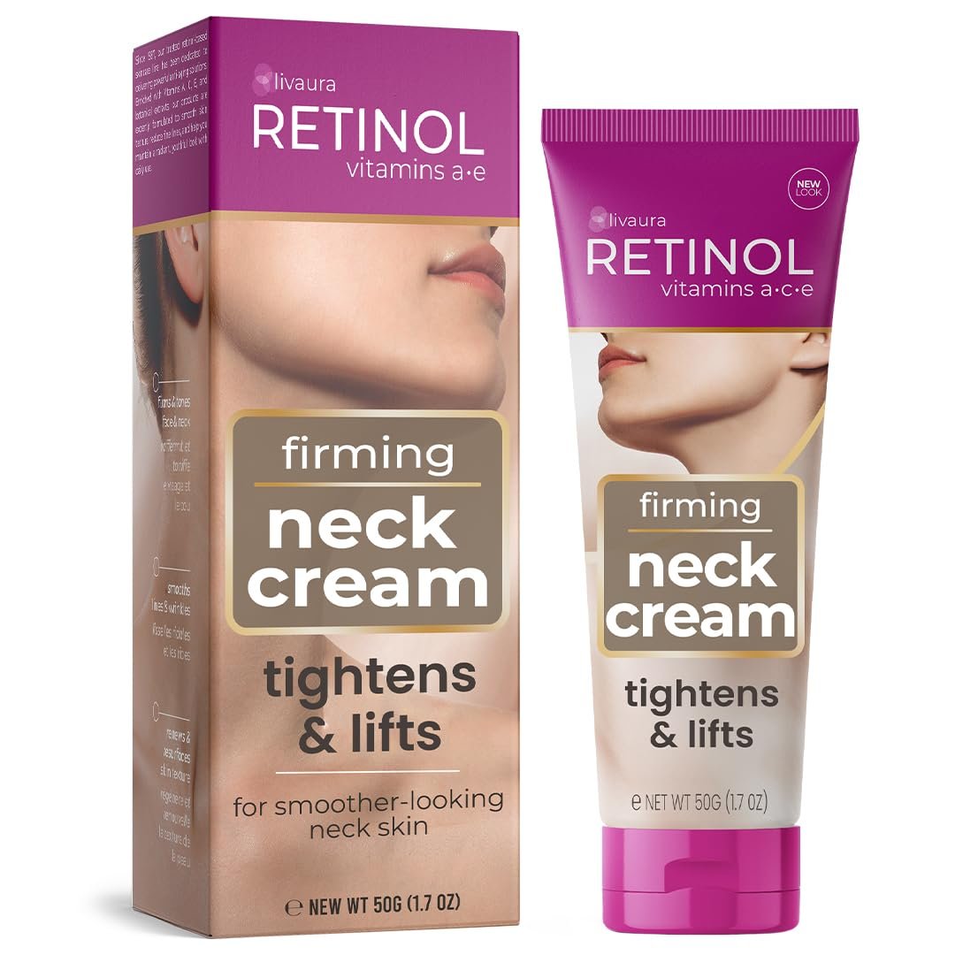 LIVAURA Retinol Neck Cream for Women – Firming, Tightening & Lifting